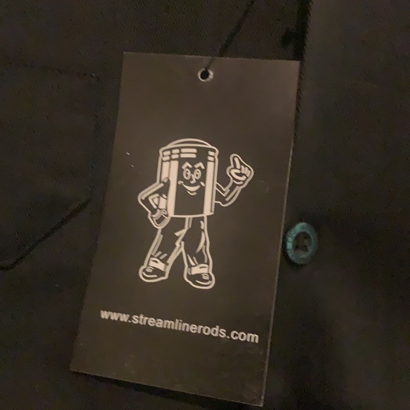 Men’s black Streamline button up shirt. Size M NWT - Picture 4 of 6